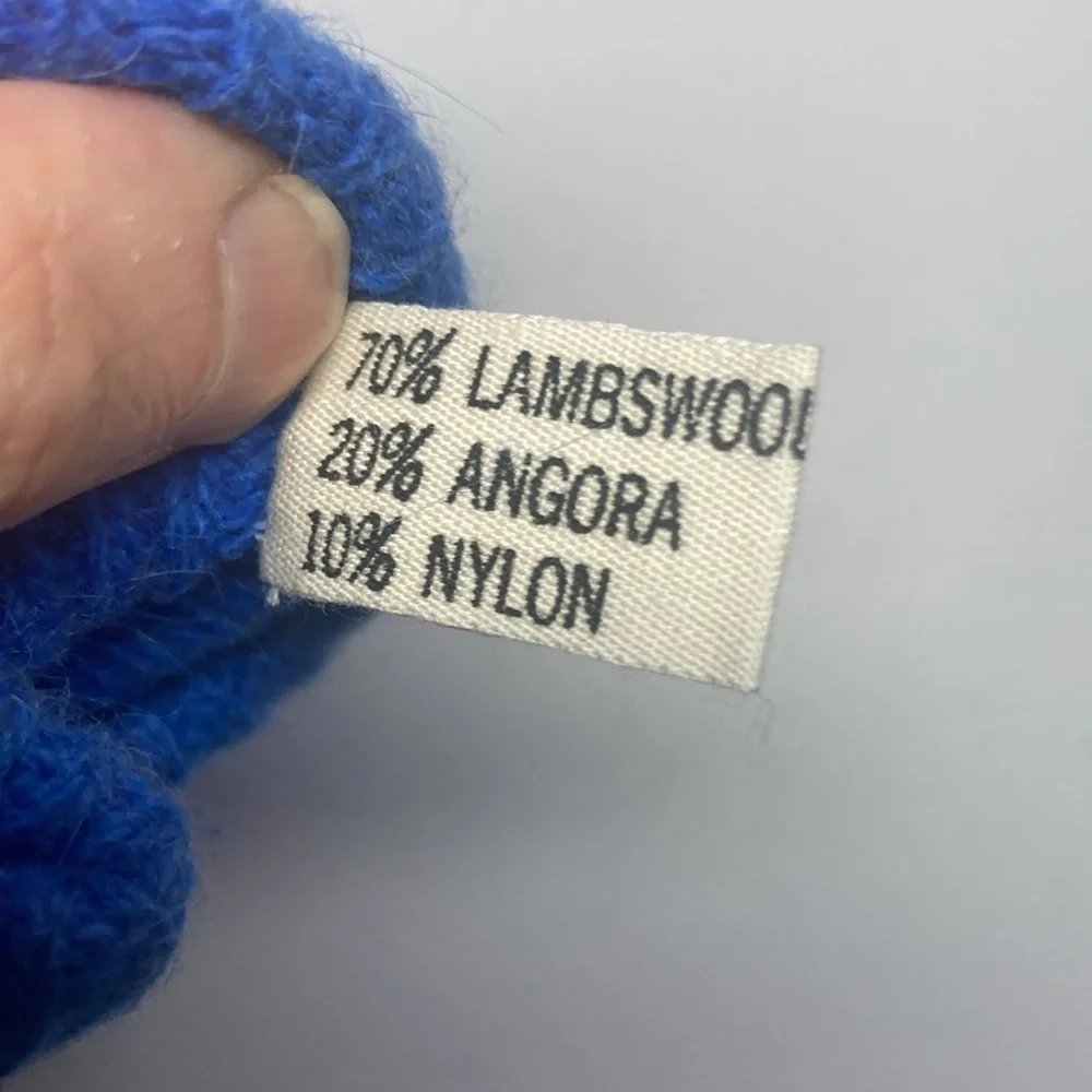 VINTAGE 90s 70% lambswool 20% angora winter gloves